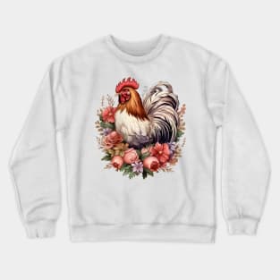 Pink Christmas Chicken Crewneck Sweatshirt